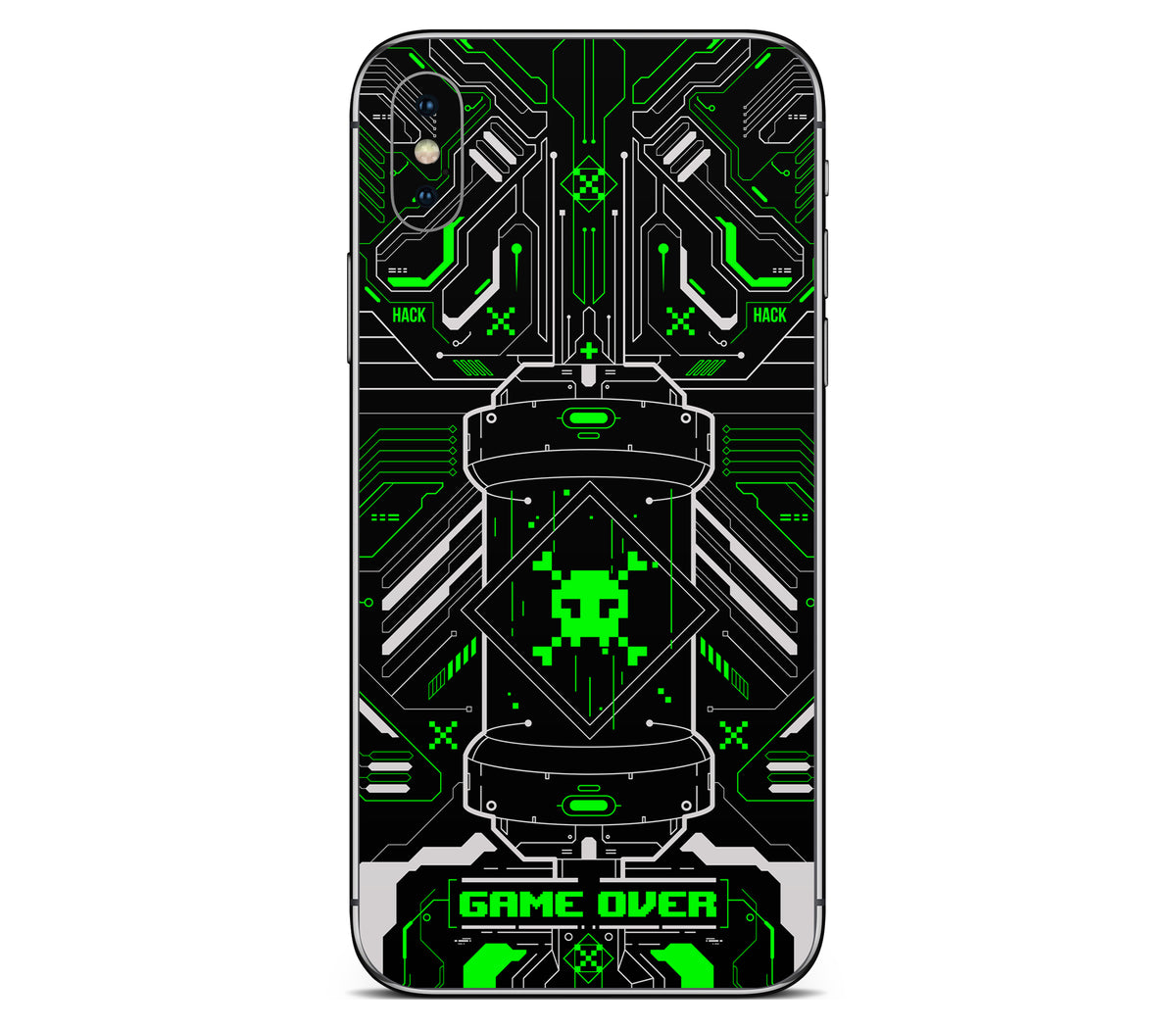iPhone XS Max skin, Fatal Error (Acid), back skin
