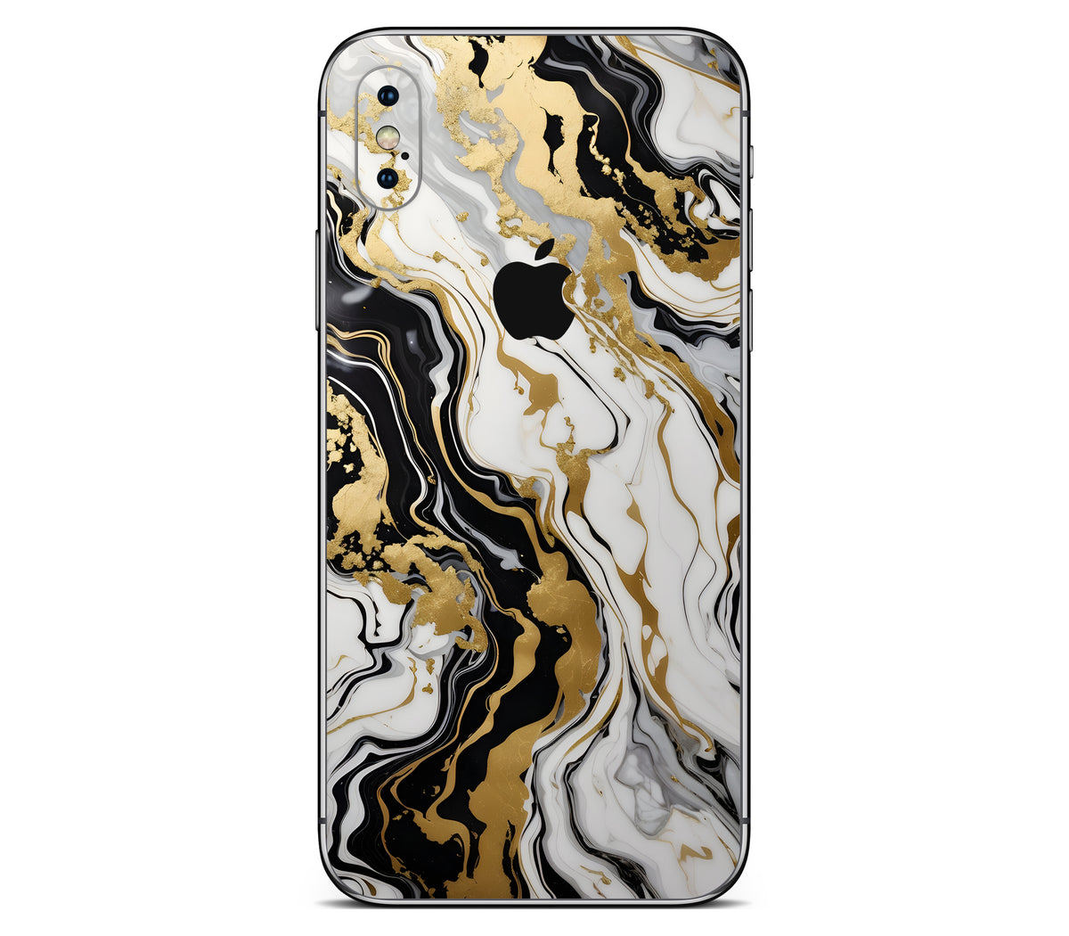 iPhone XS Max skin, Gold Flare, back skin with logo cutout