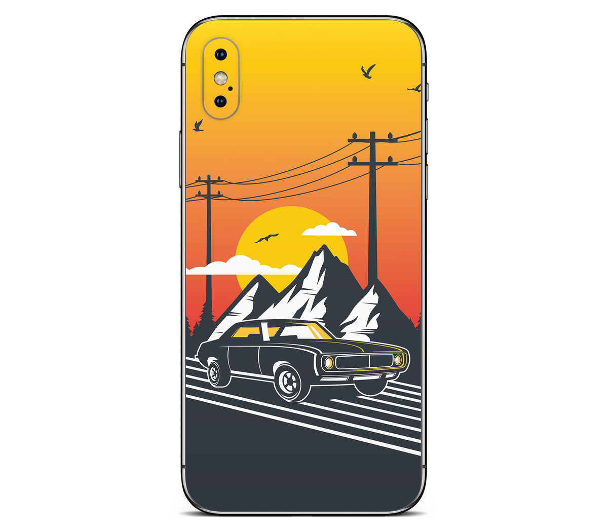 iPhone XS Max skin, Last Ride, back skin