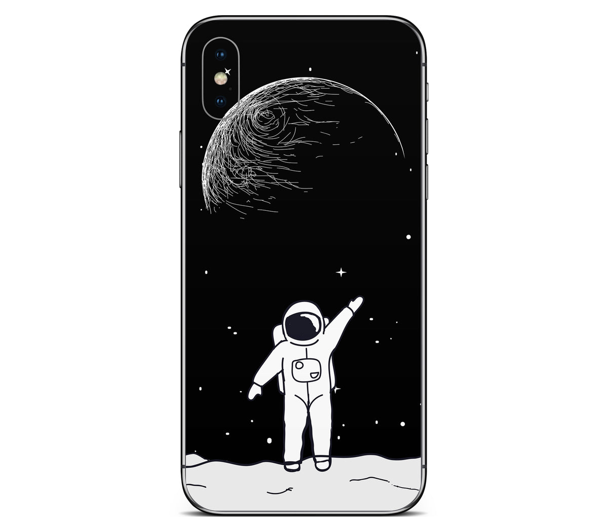 iPhone XS Max skin, Moonwave, back skin