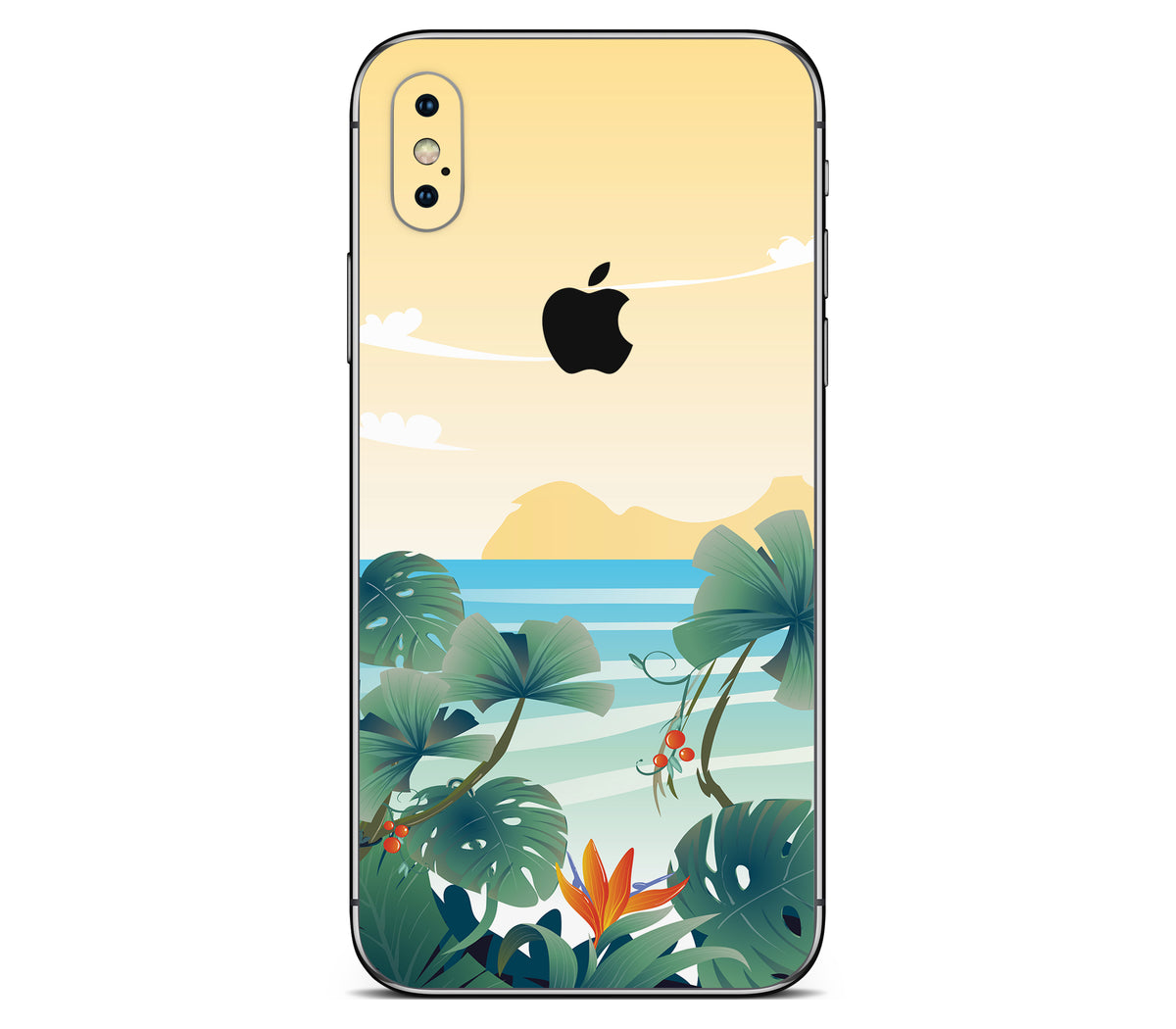 iPhone XS Max skin, Sizzle Bay, back skin with logo cutout