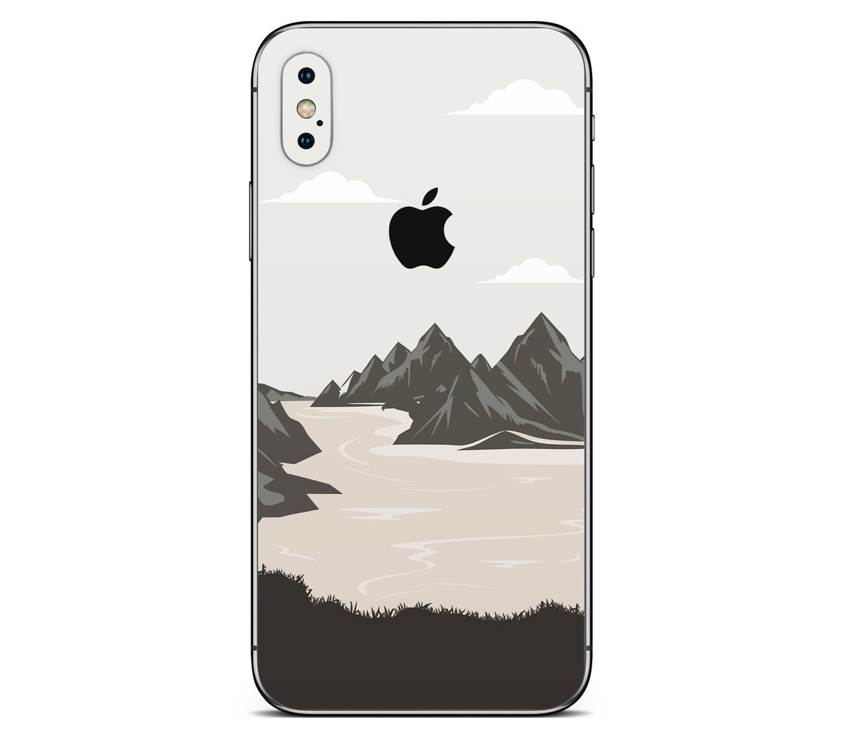 iPhone XS skin, Dope Valley, back skin with logo cutout