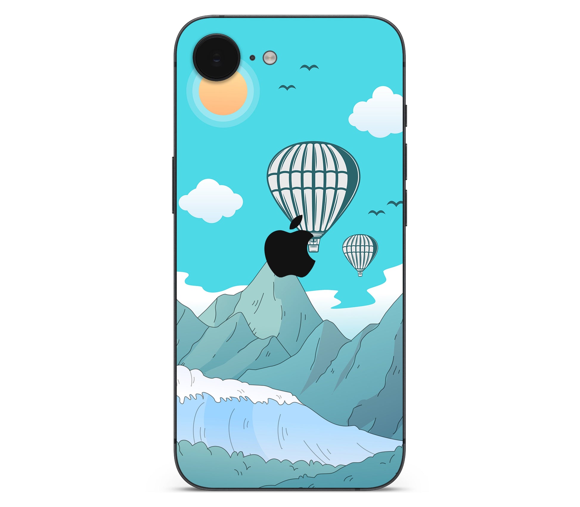 iPhone 17e skin, Altitude Error, back skin with logo cutout