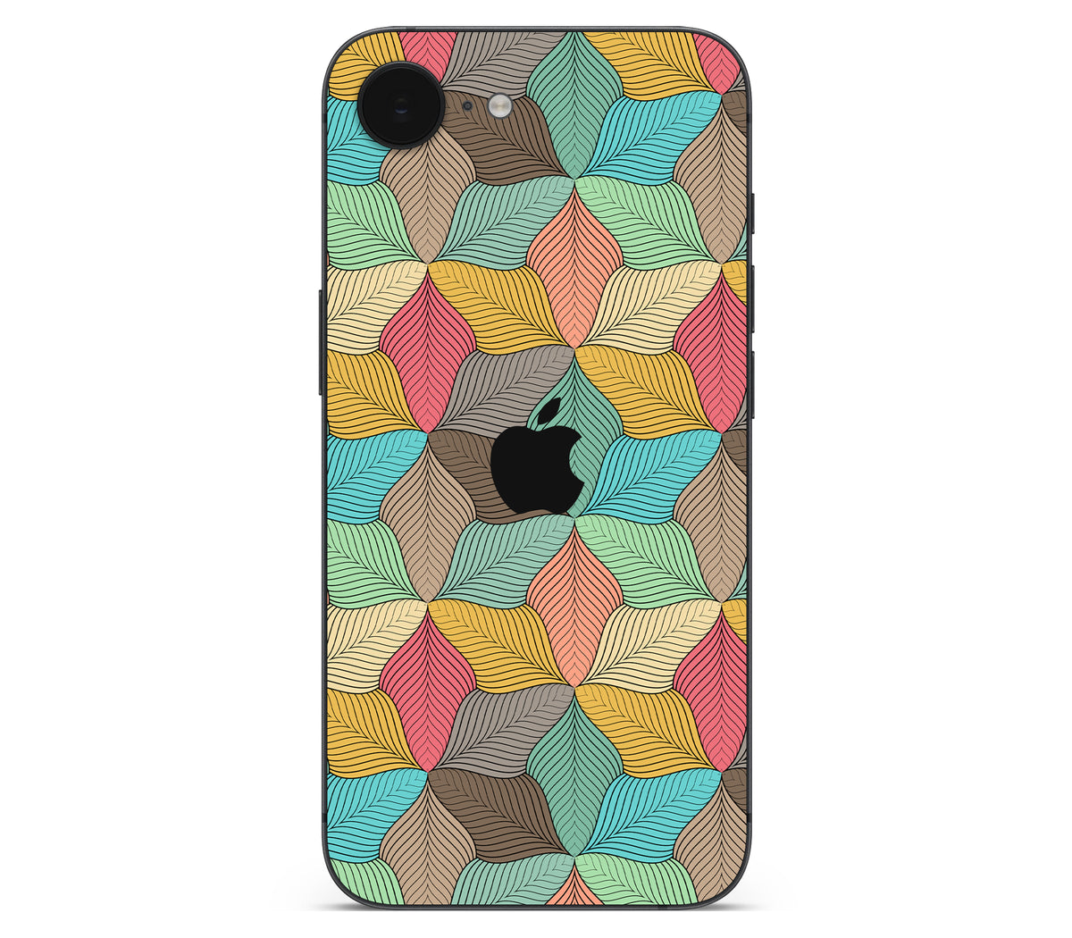 iPhone 16e skin, Blossom, back skin with logo cutout
