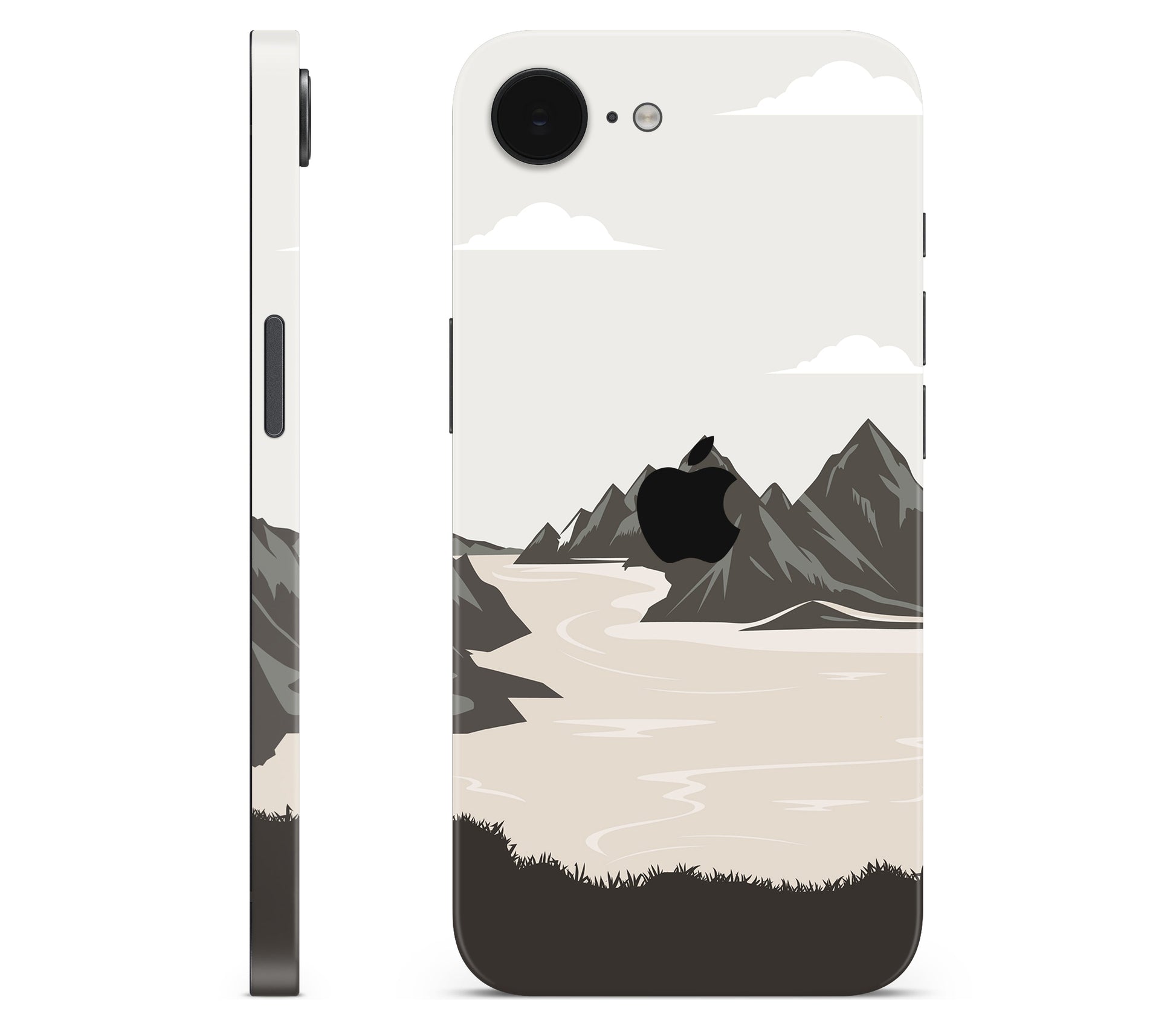 iPhone 17e skin, Dope Valley, full wrap with logo cutout
