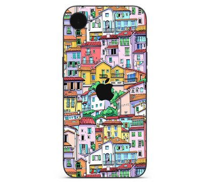iPhone 17e skin, Menton Mosaic, back skin with logo cutout