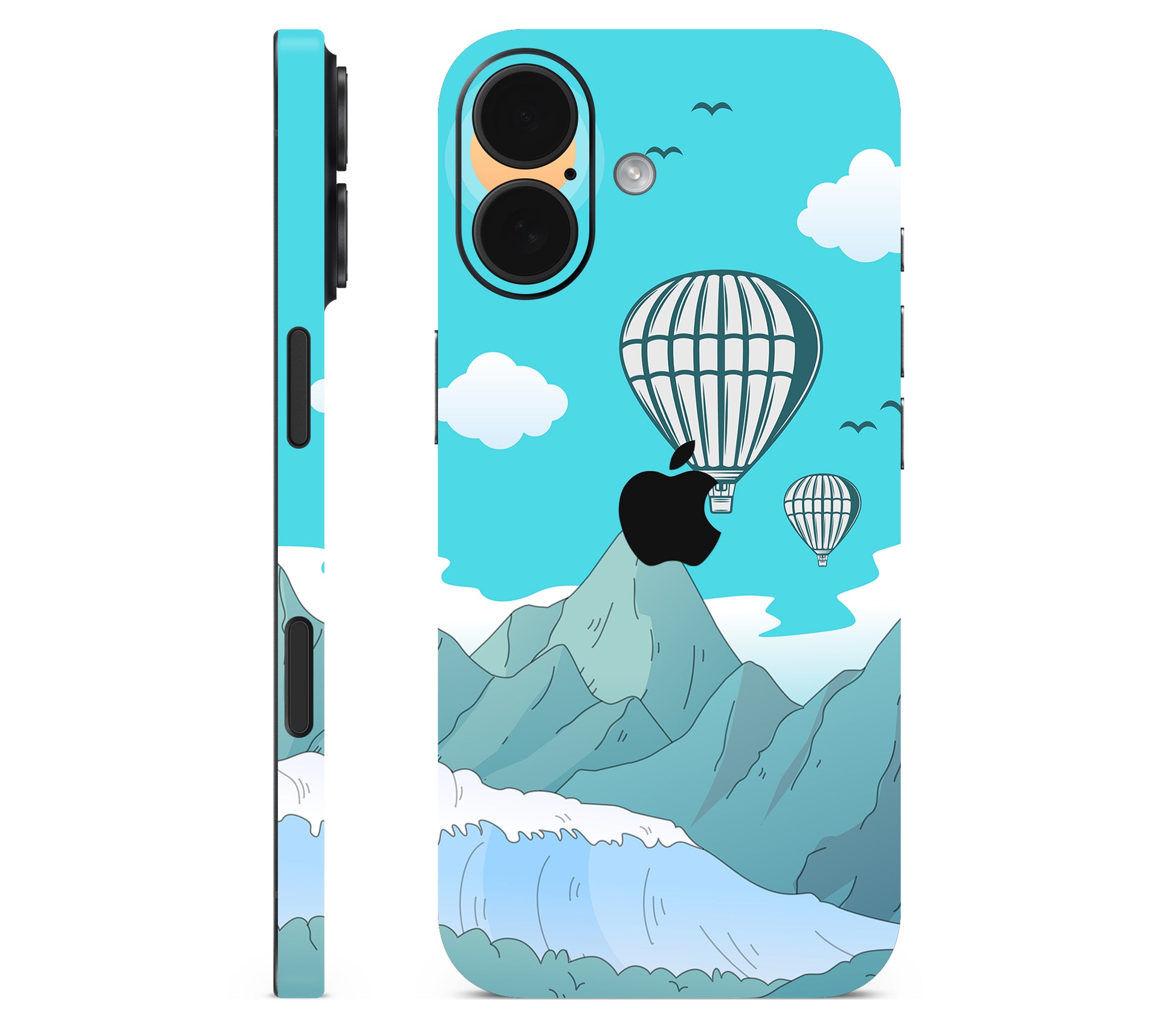 iPhone 17 skin, Altitude Error, full wrap with logo cutout