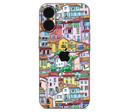 iPhone 17 skin, Menton Mosaic, back skin with logo cutout