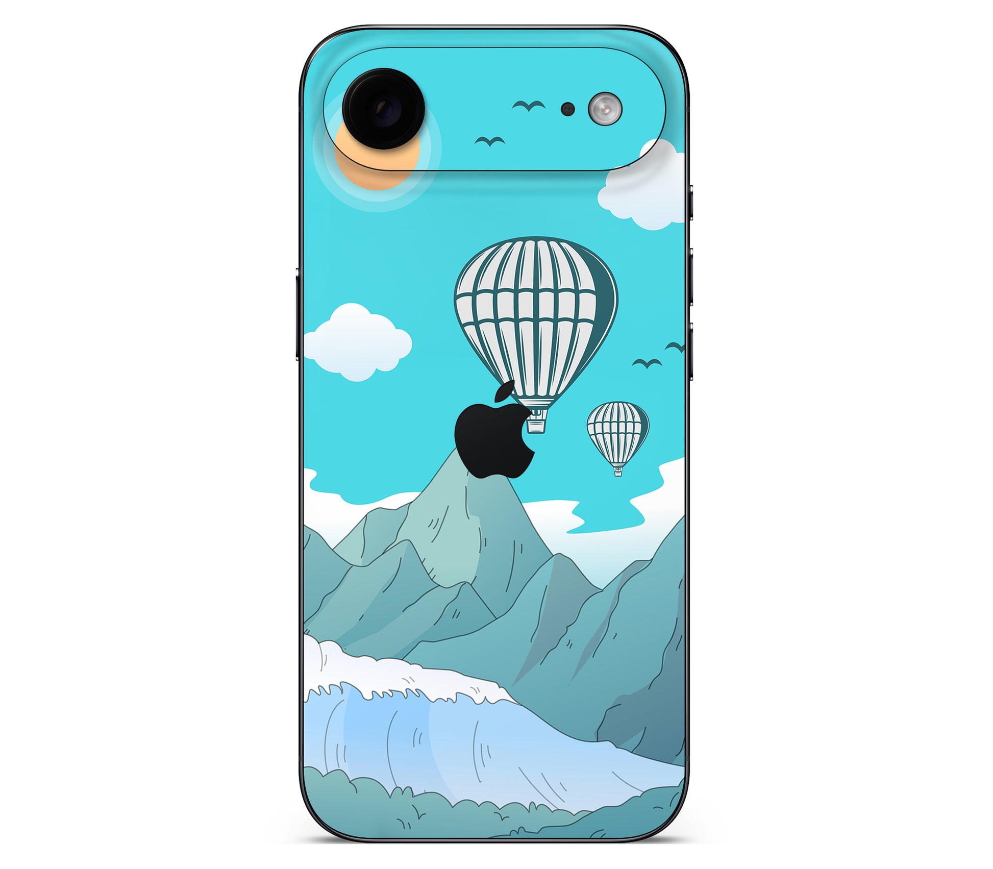 iPhone Air skin, Altitude Error, back skin with logo cutout