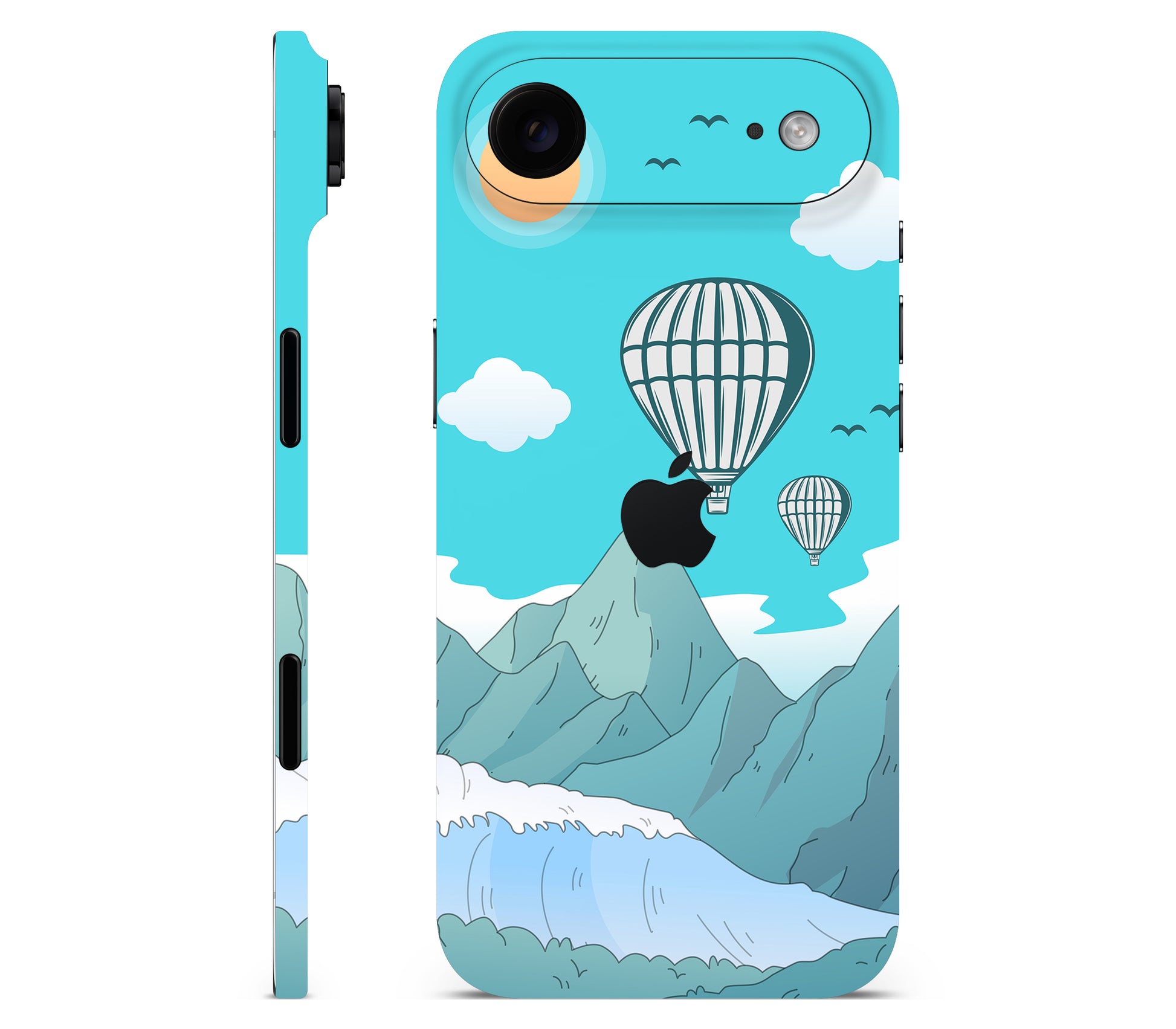 iPhone Air skin, Altitude Error, full wrap with logo cutout