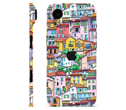 iPhone Air skin, Menton Mosaic, full wrap with logo cutout