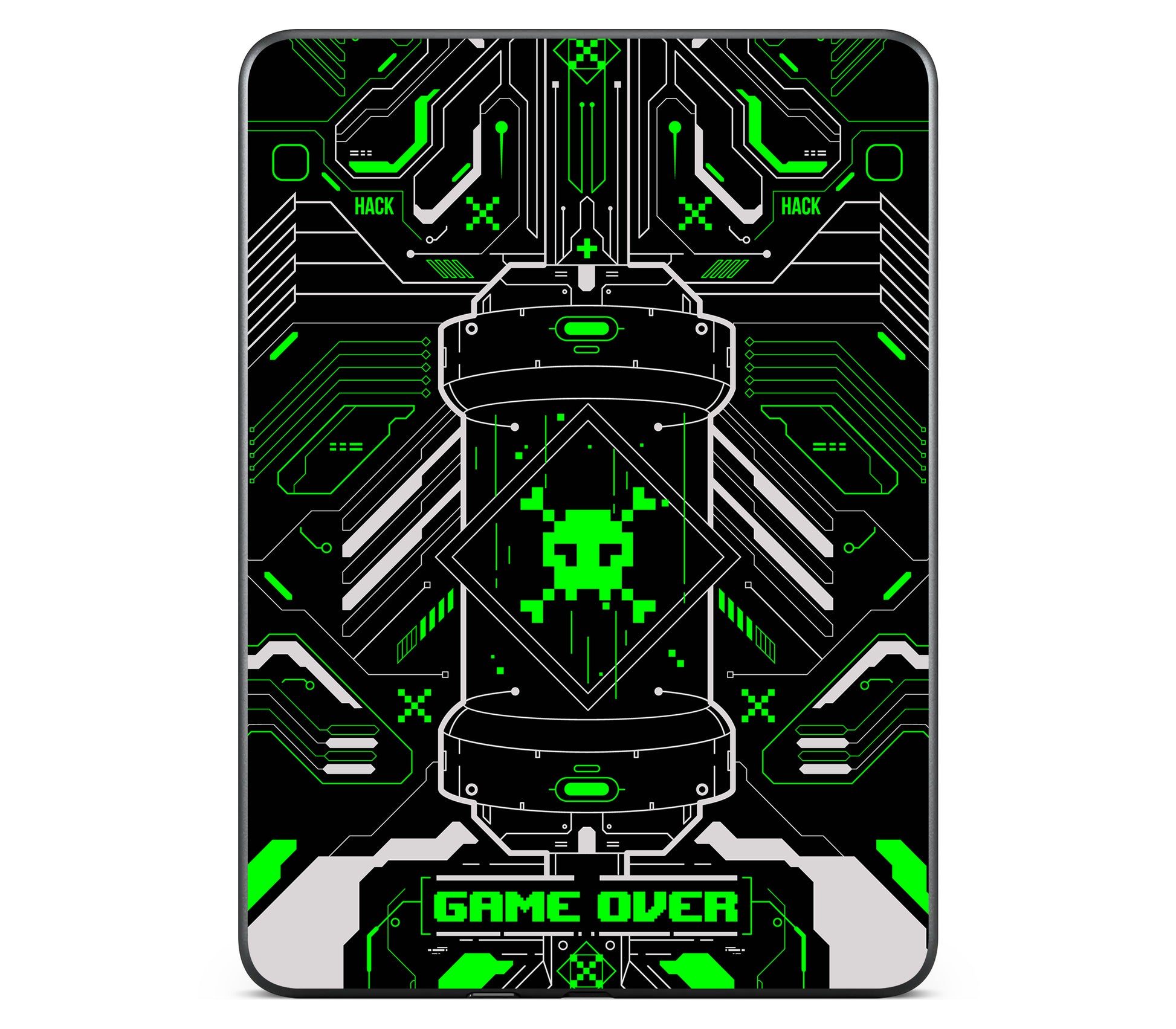 Kindle Colorsoft 2024 skin, Fatal Error (Acid), back skin