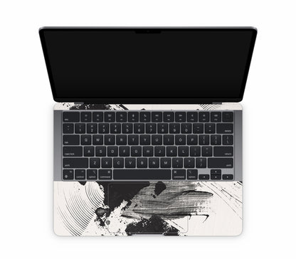 MacBook Air 13" (2022, M2) skin, Black Noir, inside skin