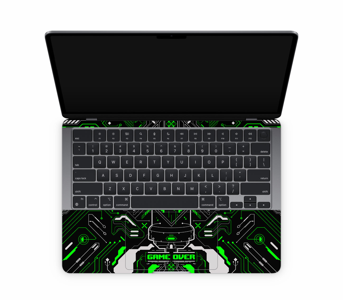 MacBook Air 13" (2024, M3) skin, Fatal Error (Acid), inside skin
