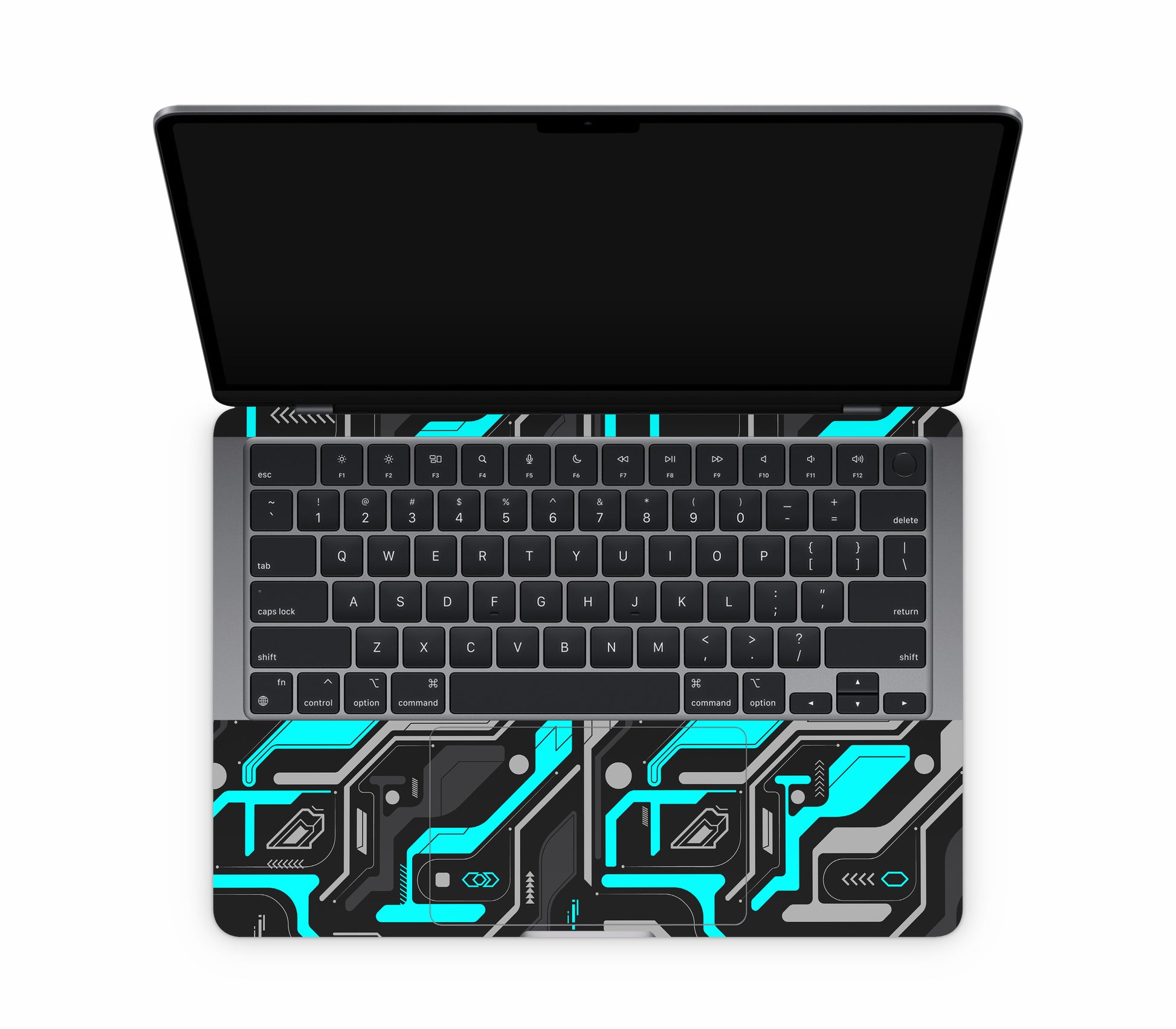 MacBook Air 13" (2025, M4) skin, Code Rot (Glitch), inside skin