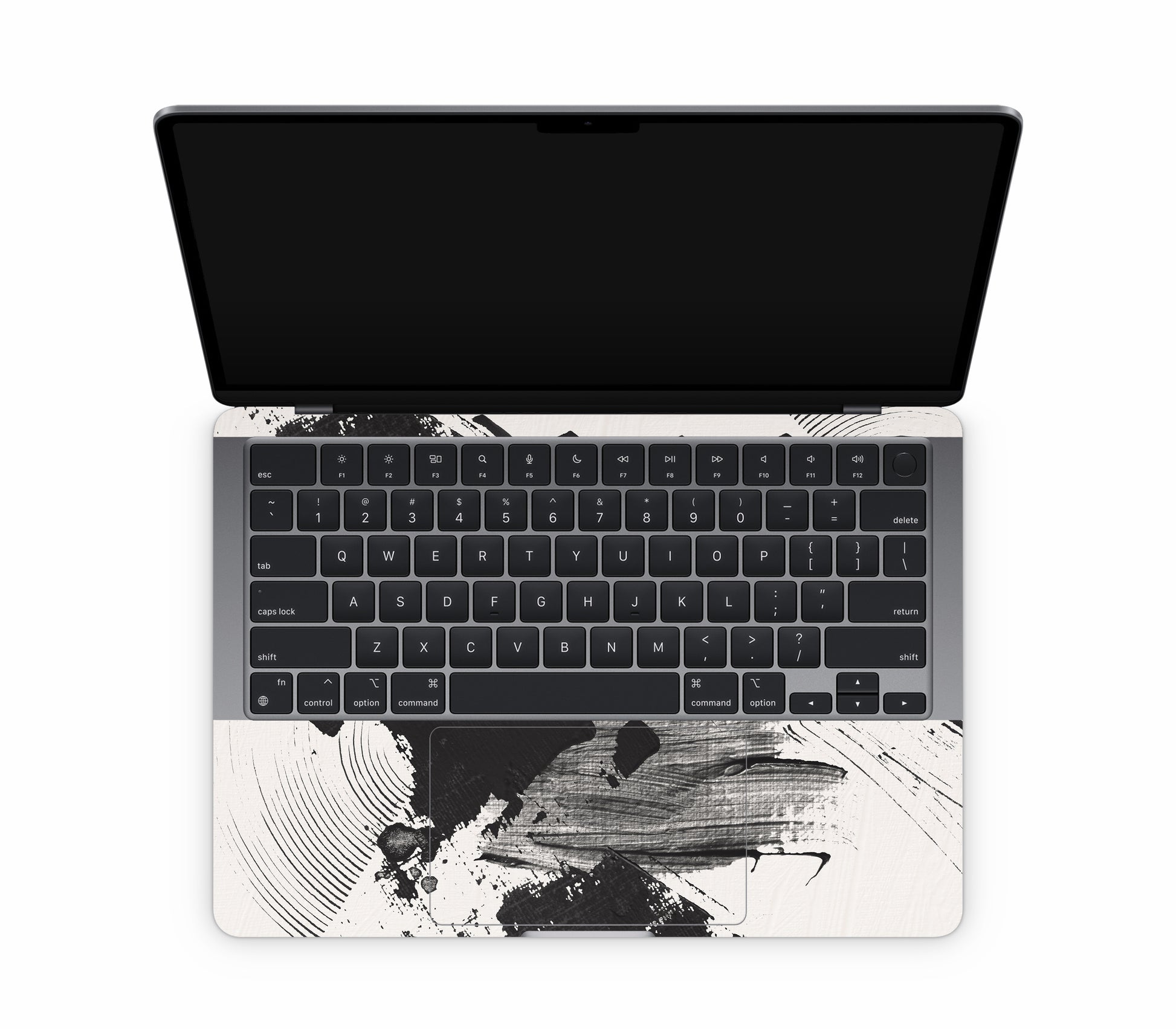 MacBook Air 13" (2026, M5) skin, Black Noir, inside skin