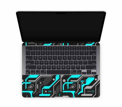 MacBook Air 13" (2026, M5) skin, Code Rot (Glitch), inside skin