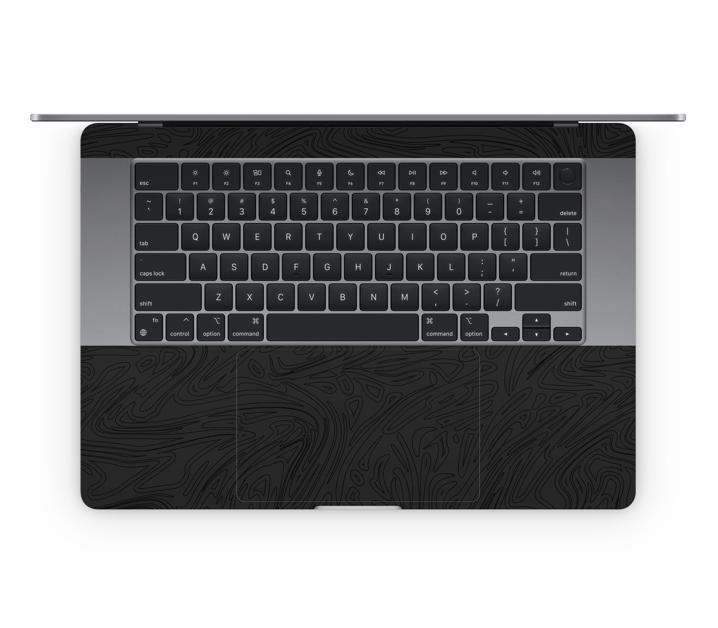 MacBook Air 15" (2023, M2) skin, Black Ice, inside skin