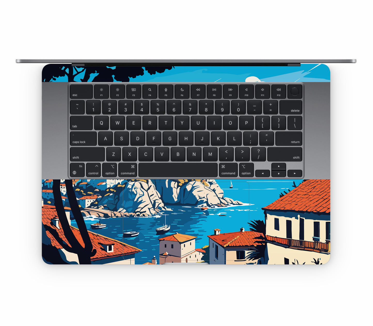 MacBook Air 15" (2023, M2) skin, Coastal Clouds, inside skin