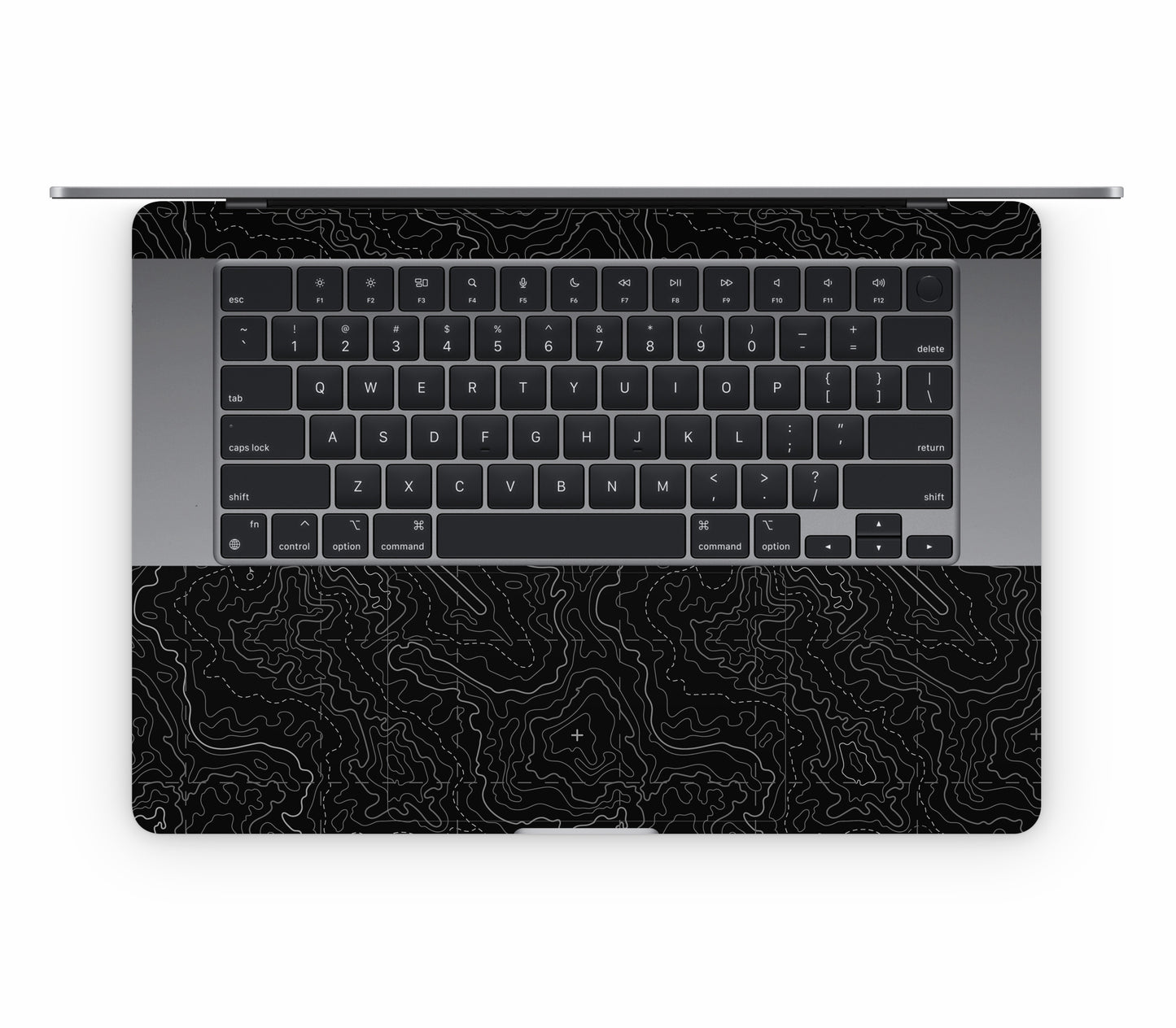 MacBook Air 15" (2024, M3) skin, Lockdown (Blackout), inside skin
