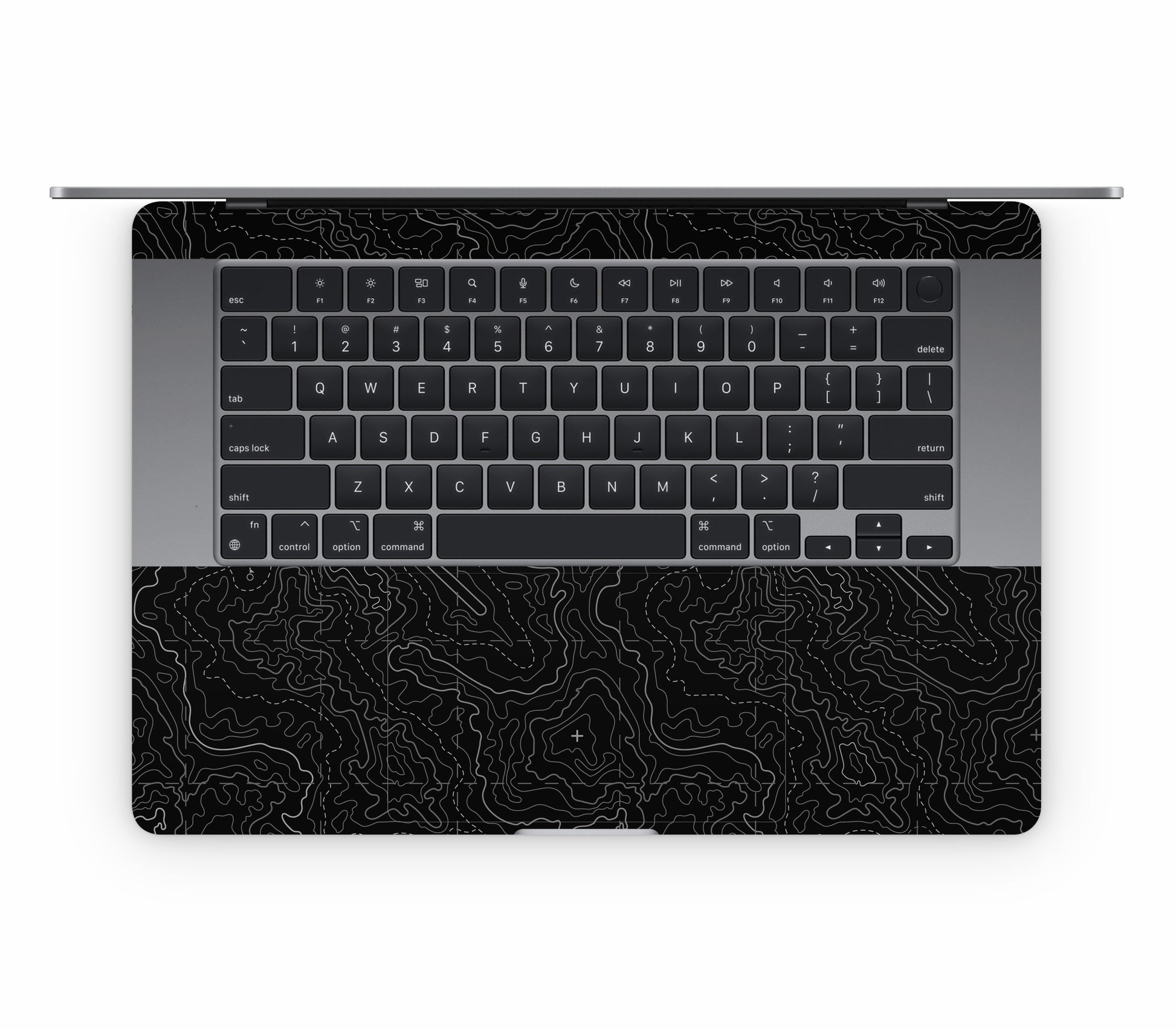 MacBook Air 15" (2024, M3) skin, Lockdown (Blackout), inside skin