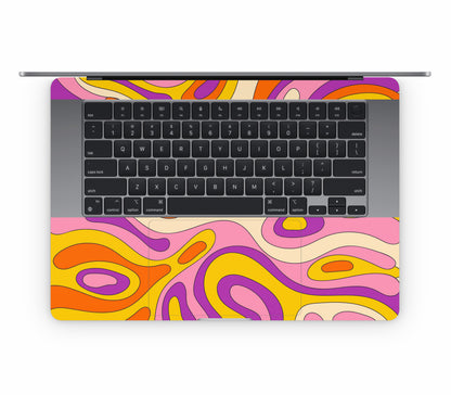 MacBook Air 15" (2024, M3) skin, Psycho Vortex, inside skin