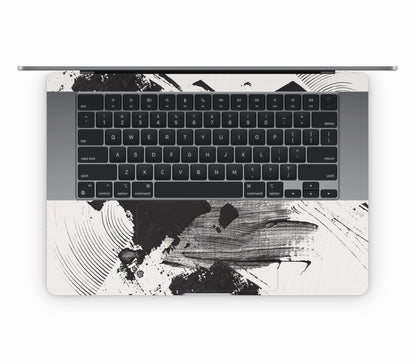 MacBook Air 15" (2026, M5) skin, Black Noir, inside skin