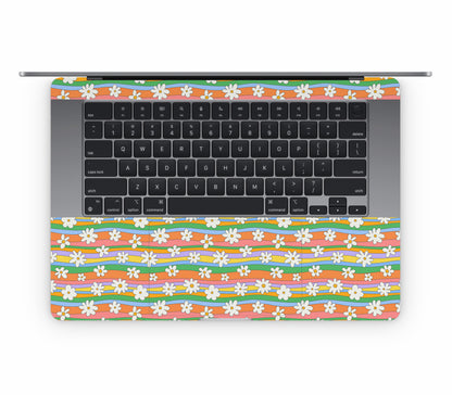 MacBook Air 15" (2026, M5) skin, Daisy Drift, inside skin