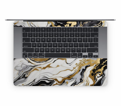 MacBook Air 15" (2026, M5) skin, Gold Flare, inside skin