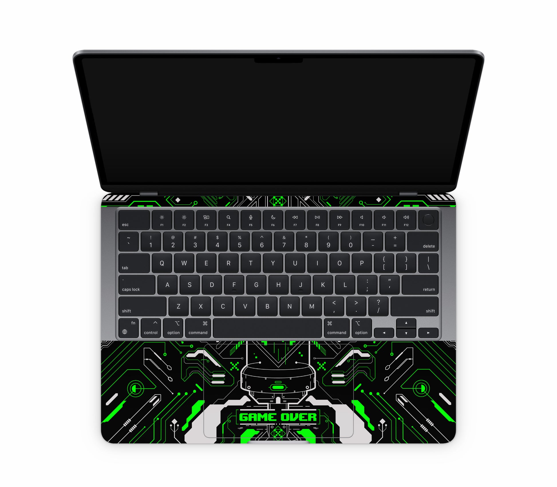 MacBook Neo skin, Fatal Error (Acid), inside skin