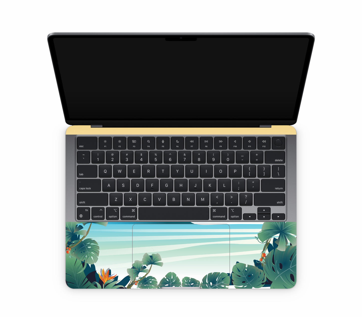 MacBook Neo skin, Sizzle Bay, inside skin