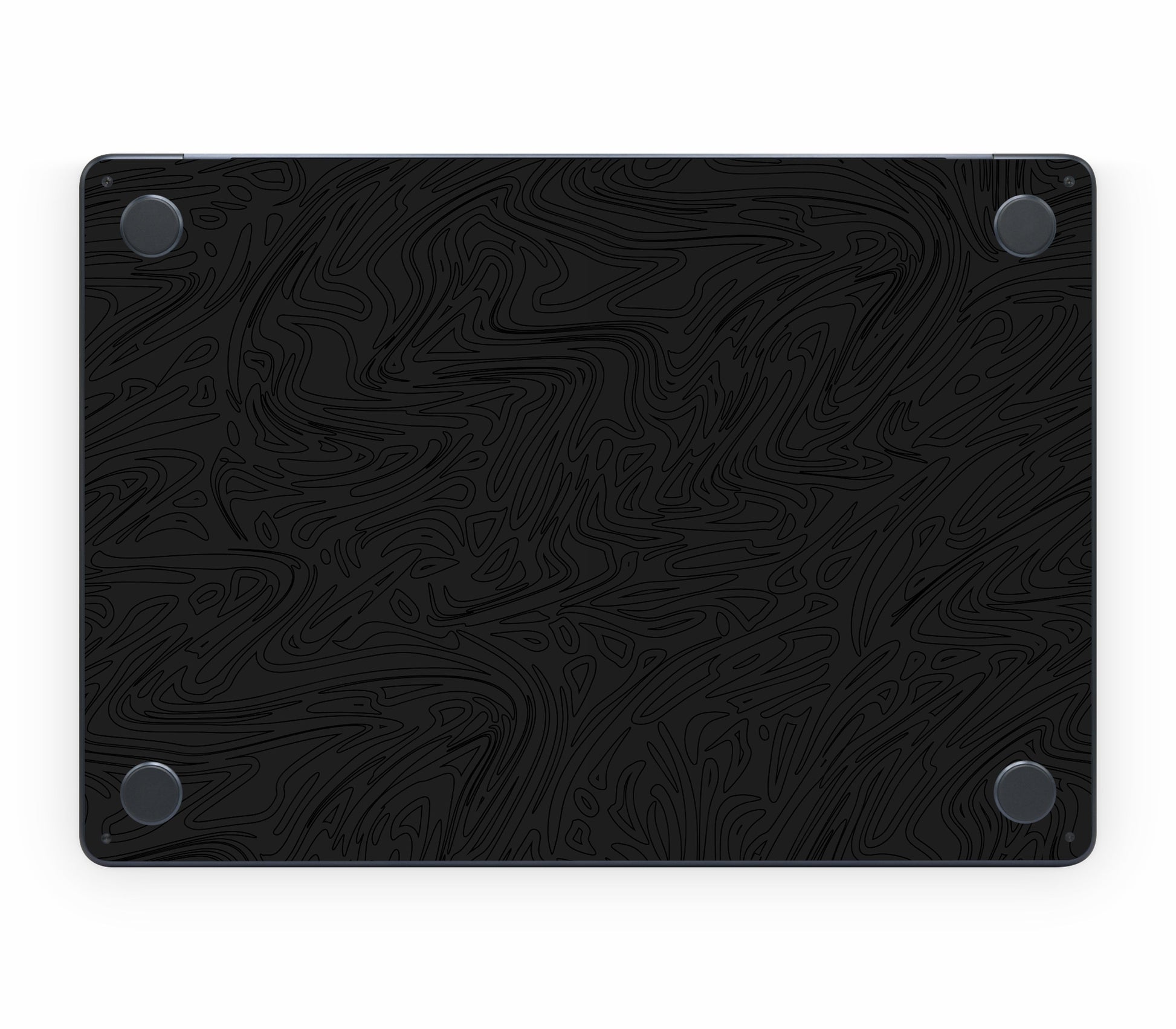 MacBook Air 13" (2022, M2) skin, Black Ice, bottom skin