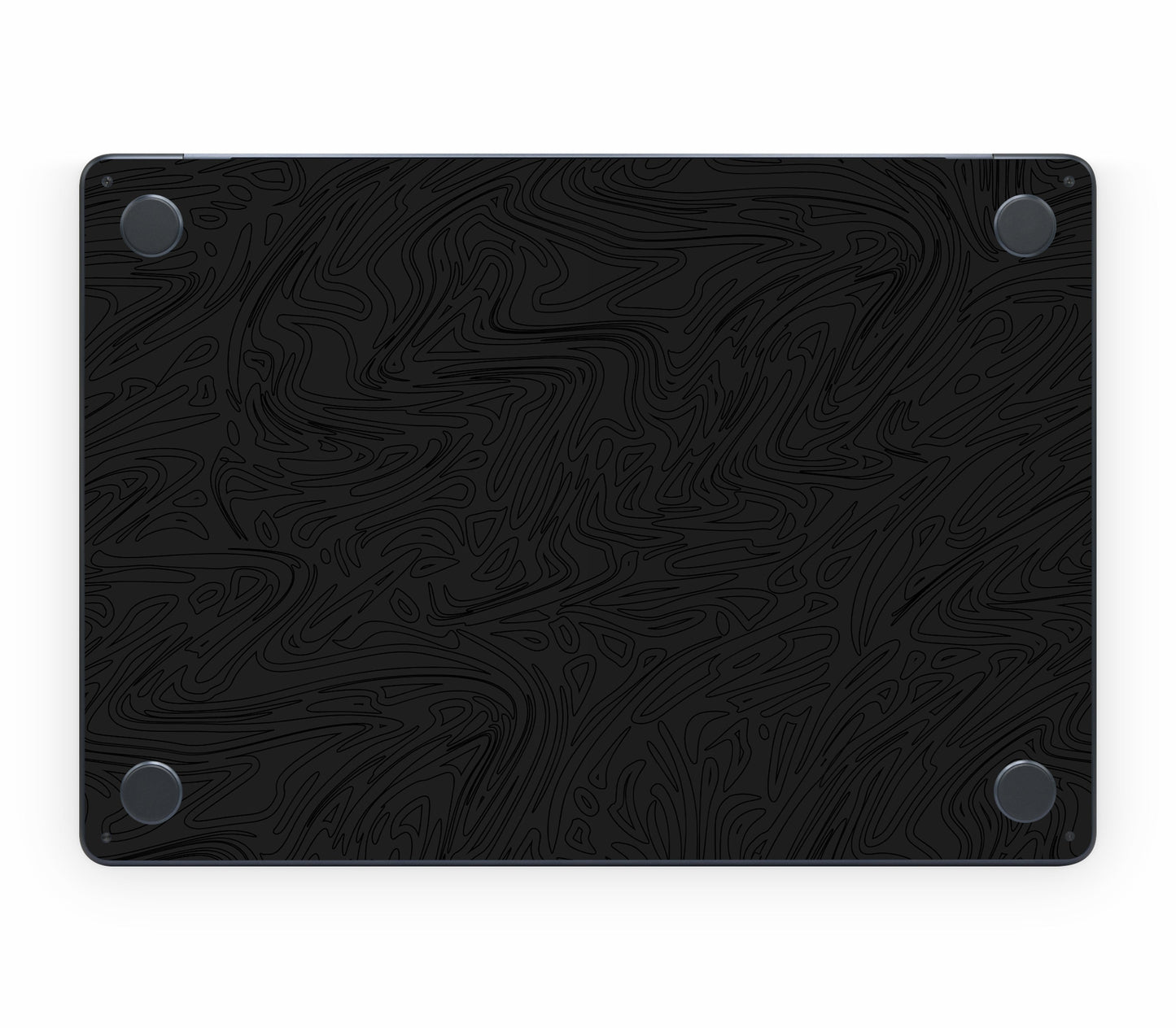 MacBook Air 13" (2025, M4) skin, Black Ice, bottom skin