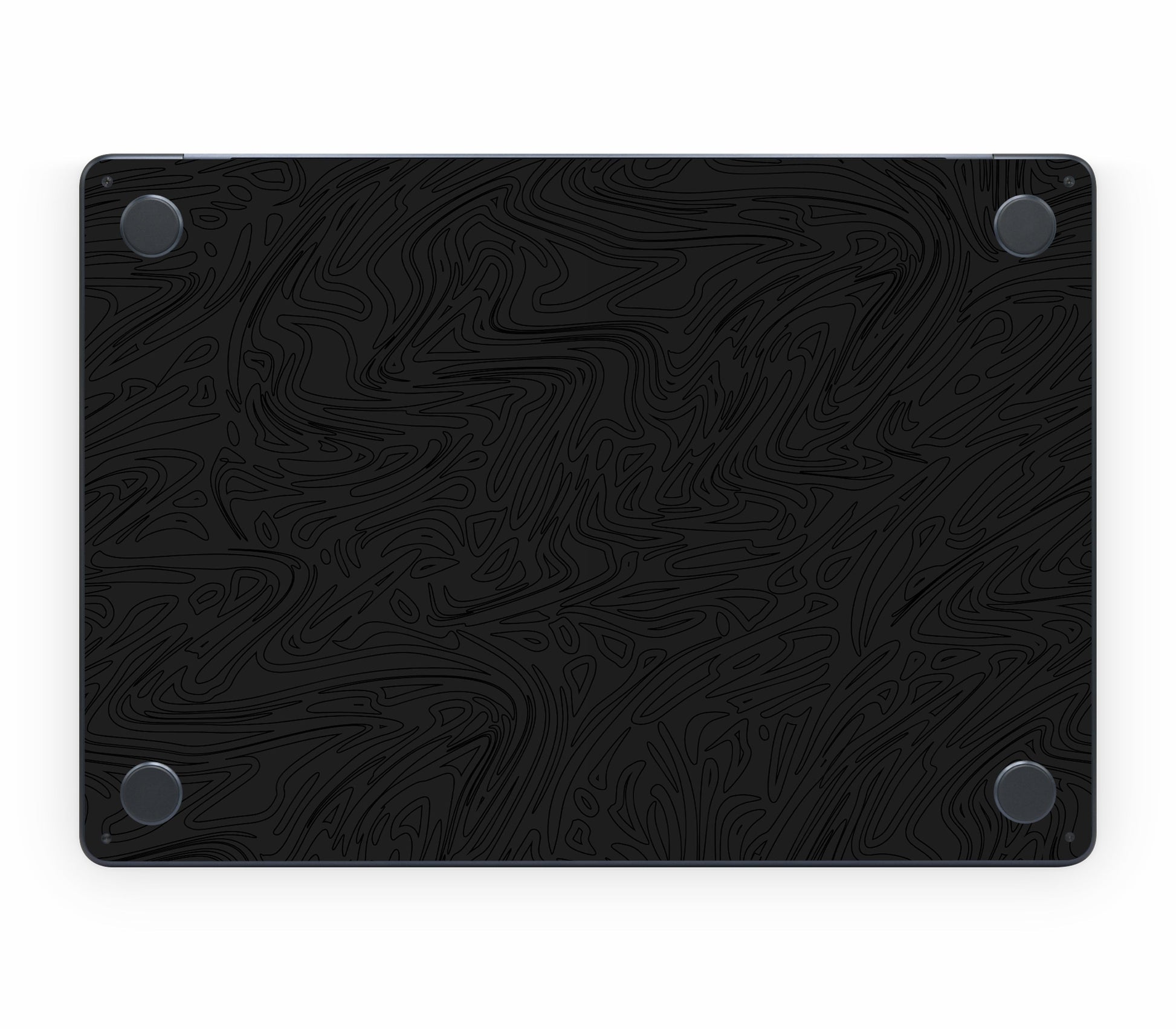 MacBook Air 13" (2025, M4) skin, Black Ice, bottom skin