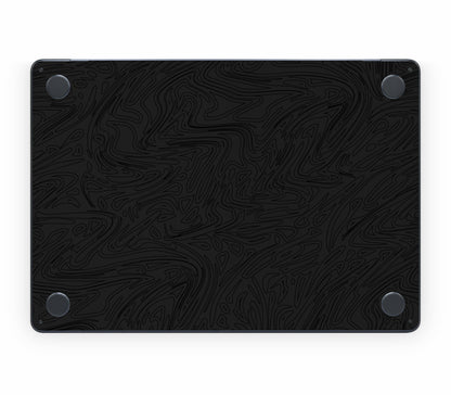 MacBook Air 13" (2025, M4) skin, Black Ice, bottom skin