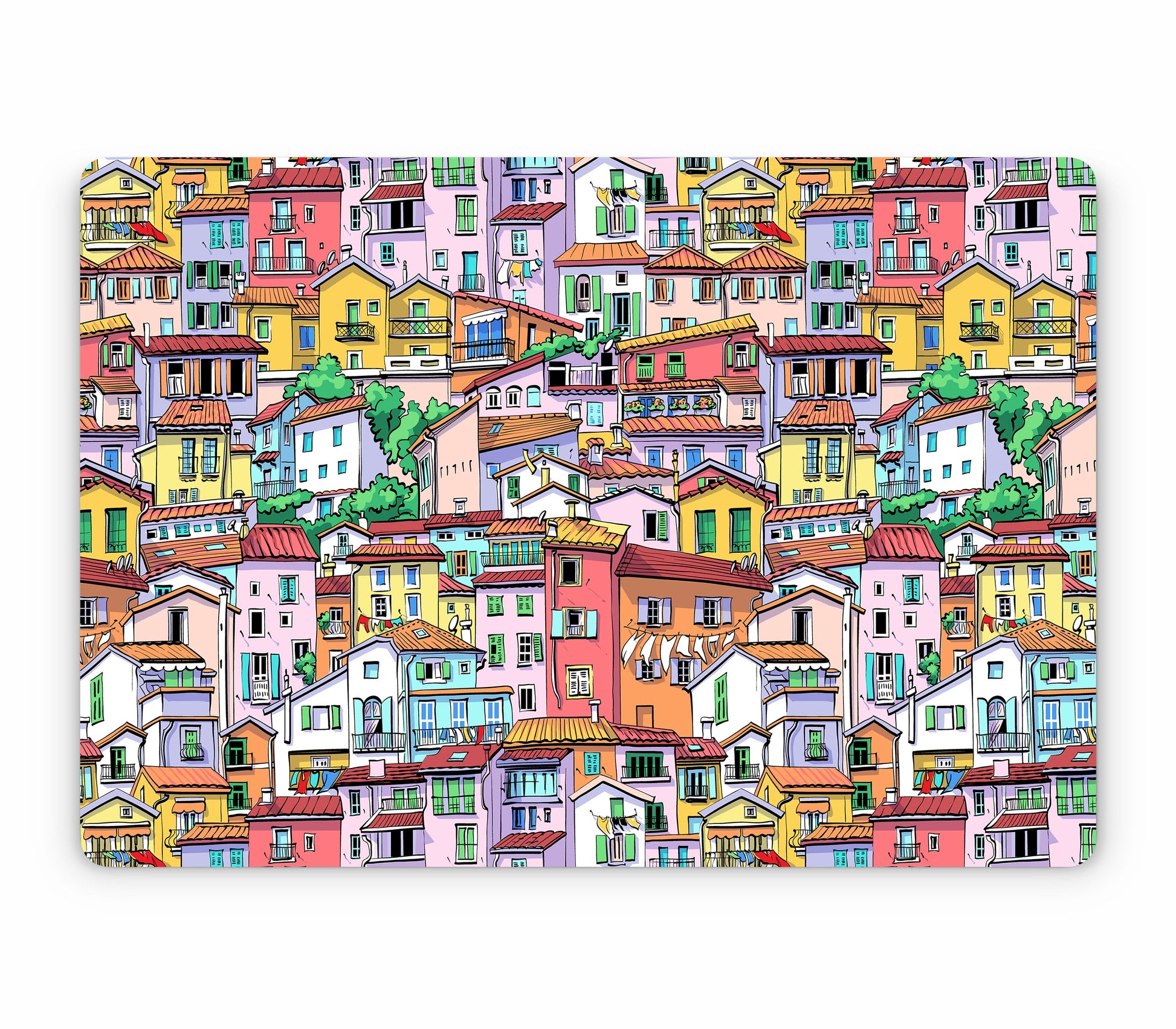 MacBook Air 15" (2024, M3) skin, Menton Mosaic, top skin without logo cutout