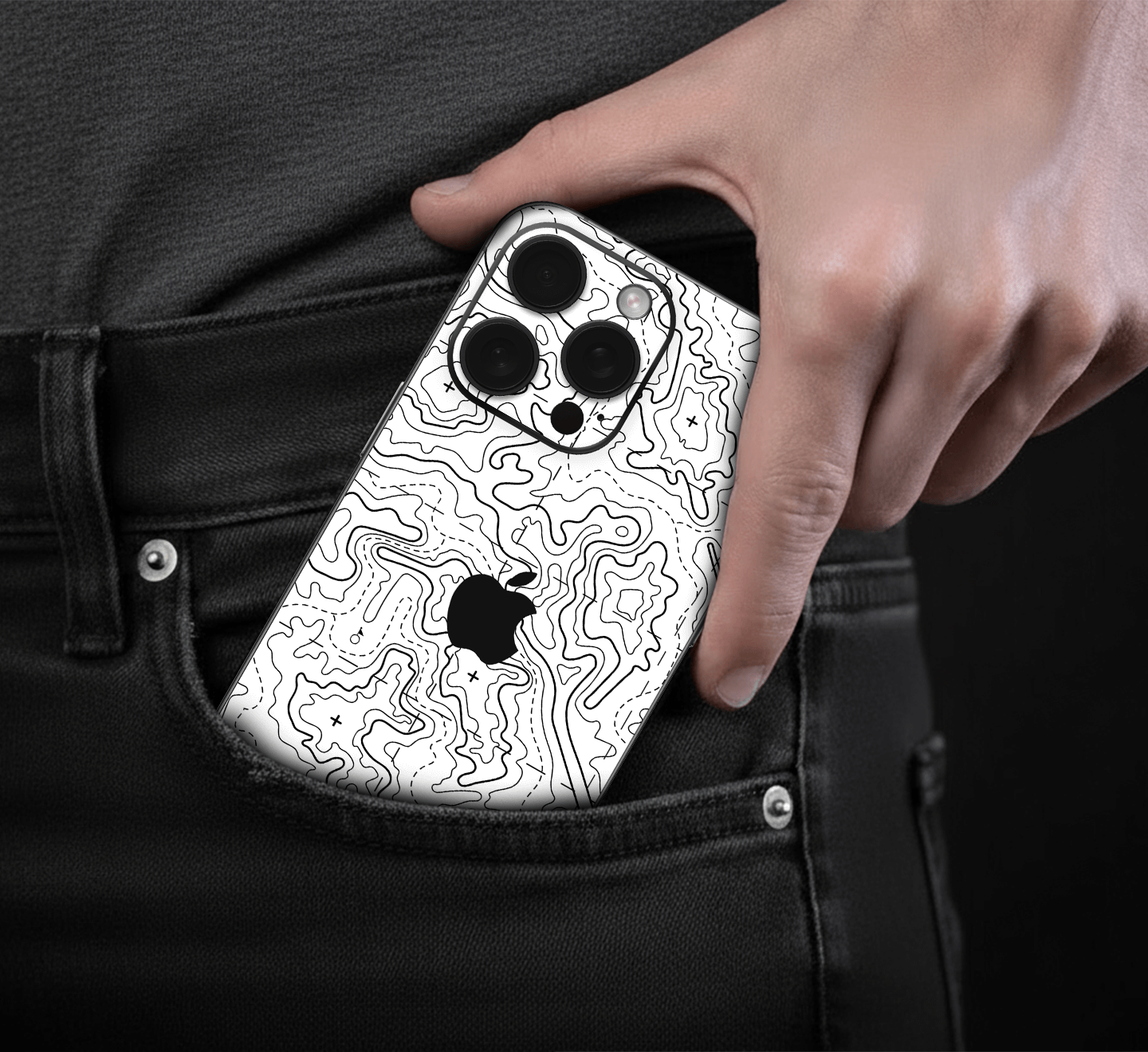 Phone with Skinociti's unique design skin against